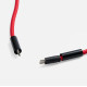 Кабель-ланьярд energyFlex Power Delivery 60 Вт, красный