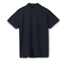 Рубашка поло мужская Spring 210 темно-синяя (navy)