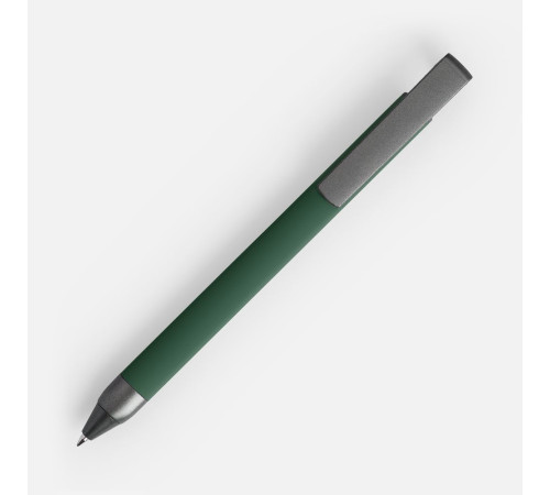 Ручка шариковая Standic с подставкой для телефона, зеленая