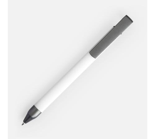 Ручка шариковая Standic с подставкой для телефона, белая