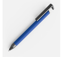 Ручка шариковая Standic с подставкой для телефона, синяя