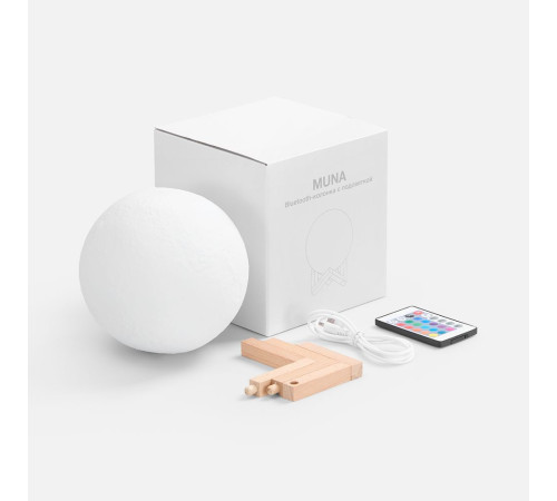 Bluetooth-колонка с подсветкой Muna, белая