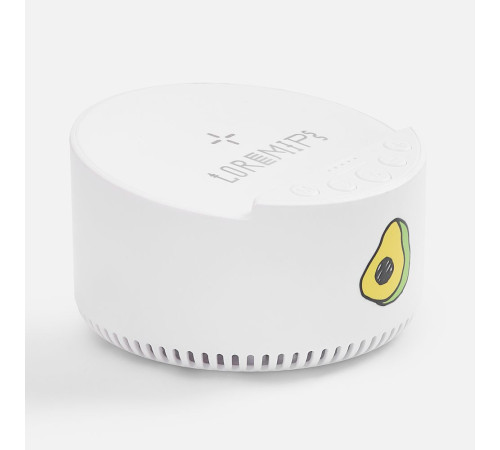 Bluetooth-колонка с беспроводной зарядкой relaxTime, белая
