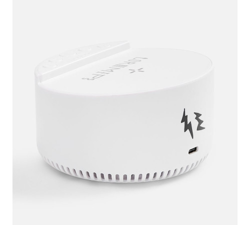 Bluetooth-колонка с беспроводной зарядкой relaxTime, белая