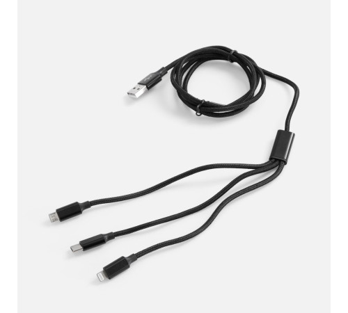 Кабель Triple Charge в футляре ver.2, черный
