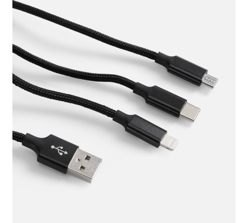 Кабель Triple Charge в футляре ver.2, черный