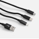 Кабель Triple Charge в футляре ver.2, черный