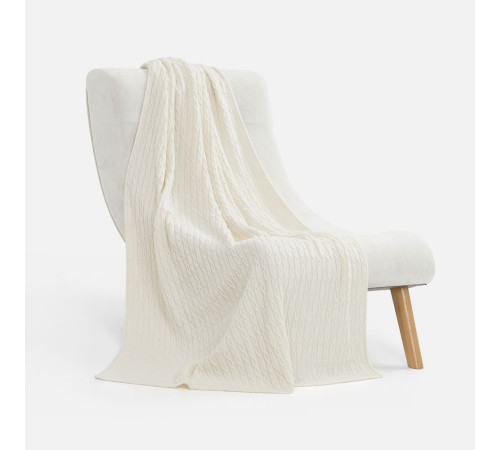 Плед Knitline, белый (молочный)