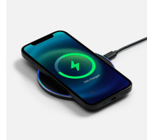Беспроводное зарядное устройство с подсветкой Lightcore, черное
