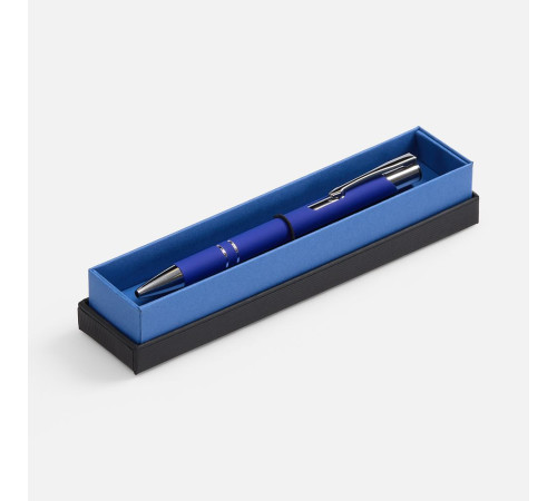 Ручка шариковая Keskus Soft Touch в футляре, синяя