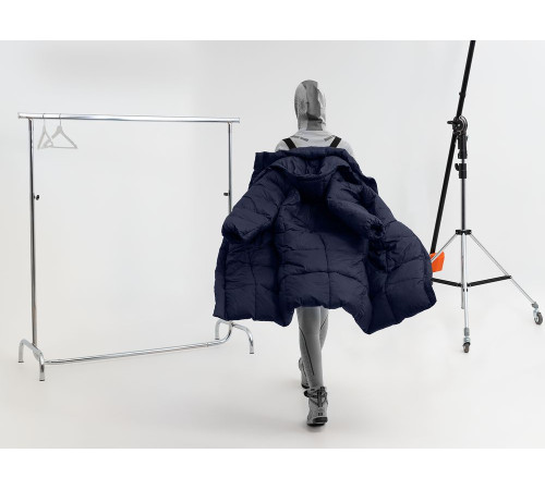 Пуховик унисекс Kapsula, темно-синий