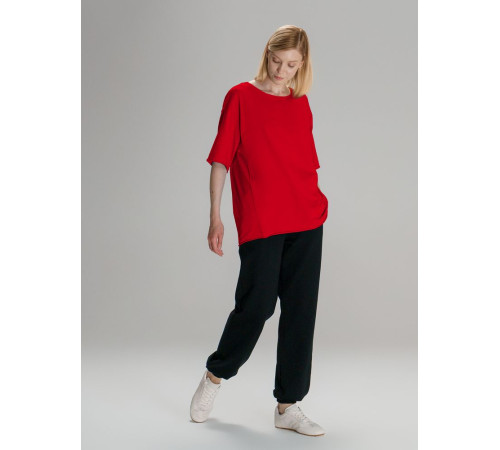 Футболка оверсайз унисекс Vozduh, красная