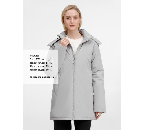 Куртка-парка унисекс Sfera, светло-серая