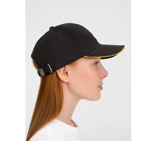 Бейсболка Buffalo, черная с желтым