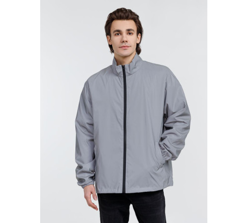 Ветровка Manifest 2.0 из светоотражающей ткани, серая