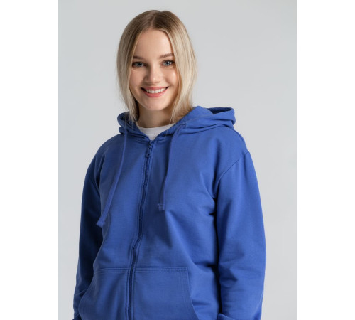 Толстовка на молнии с капюшоном Siverga 2.0, ярко-синяя