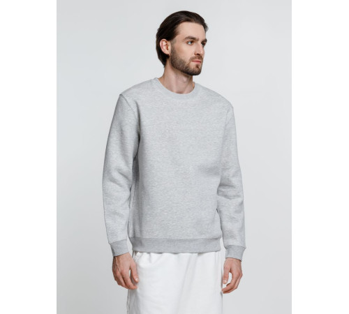 Свитшот унисекс Delta, серый меланж