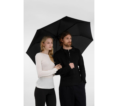 Зонт складной Fiber, темно-синий