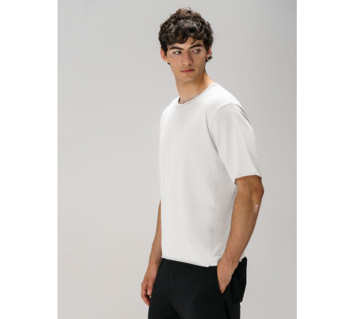 Футболка оверсайз унисекс Vozduh, молочно-белая