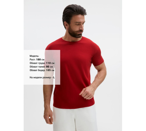 Футболка унисекс Regent 150, вишнево-красная