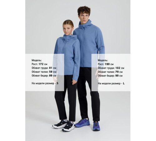 Куртка с капюшоном унисекс Begi, синяя