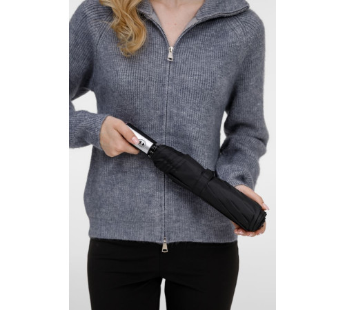 Зонт складной Fiber, темно-синий