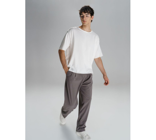 Футболка оверсайз унисекс Vozduh, молочно-белая