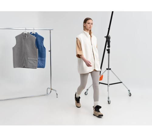 Жилет унисекс Oblako, молочно-белый