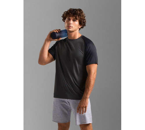 Футболка спортивная унисекс Vortex, черная