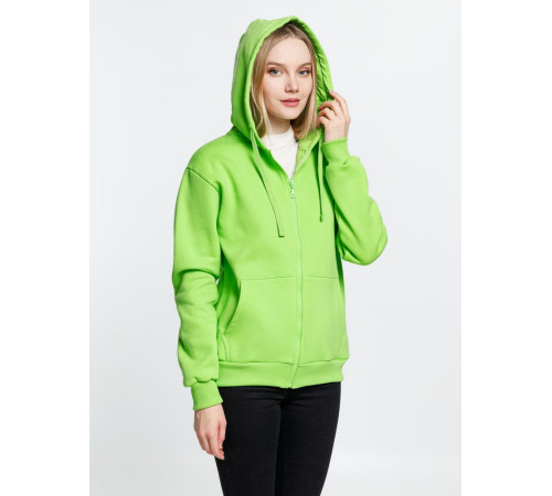 Толстовка на молнии с капюшоном Siverga Heavy 2.0, зеленое яблоко