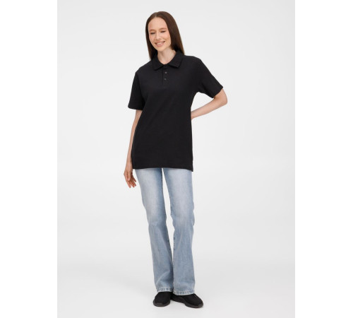 Рубашка поло унисекс Tervise, черная