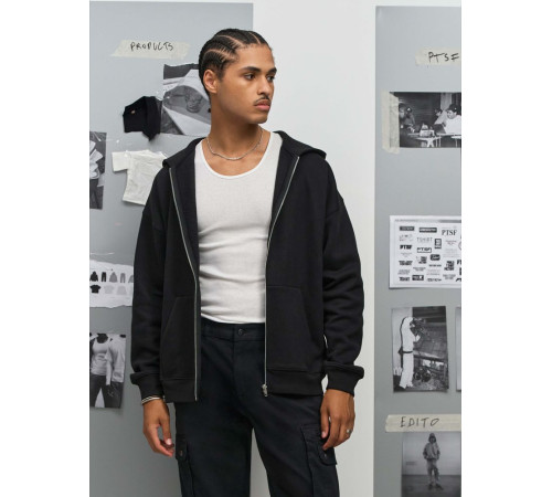 Толстовка унисекс на молнии Jelo, черная