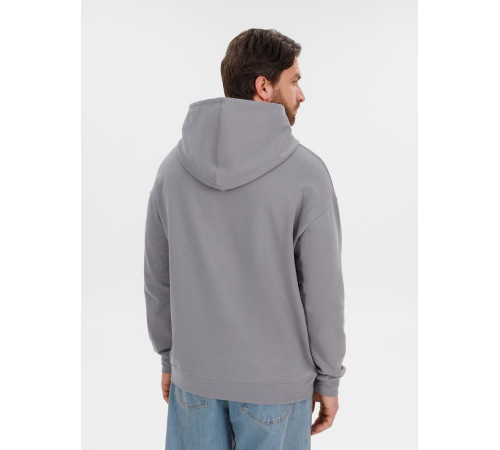 Худи оверсайз унисекс Outshine, серое