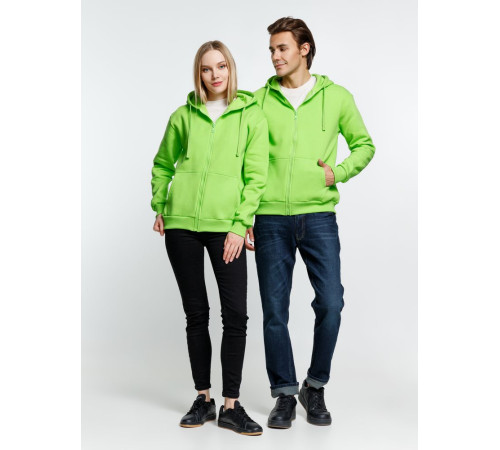 Толстовка на молнии с капюшоном Siverga Heavy 2.0, зеленое яблоко