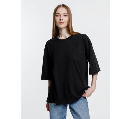 Футболка оверсайз унисекс Base Space, черная