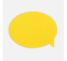Наклейка тканевая Lunga Bubble, M, желтая