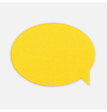 Наклейка тканевая Lunga Bubble, M, желтая