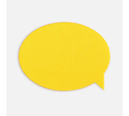 Наклейка тканевая Lunga Bubble, M, желтая