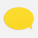 Наклейка тканевая Lunga Bubble, M, желтая