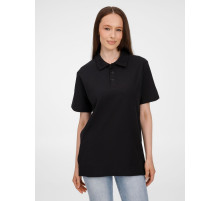 Рубашка поло унисекс Tervise, черная