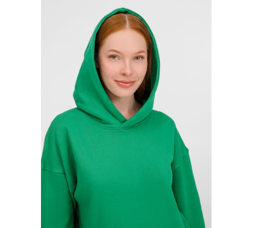 Худи оверсайз унисекс Tolla, зеленое