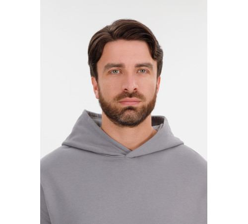 Худи оверсайз унисекс Outshine, серое