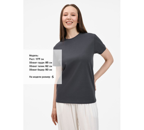 Футболка унисекс T-Bolka 200, темно-серая (графит)