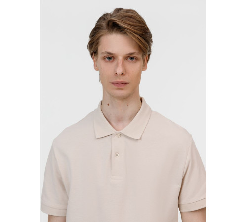 Рубашка поло унисекс Pacific, бежевая (льняная)