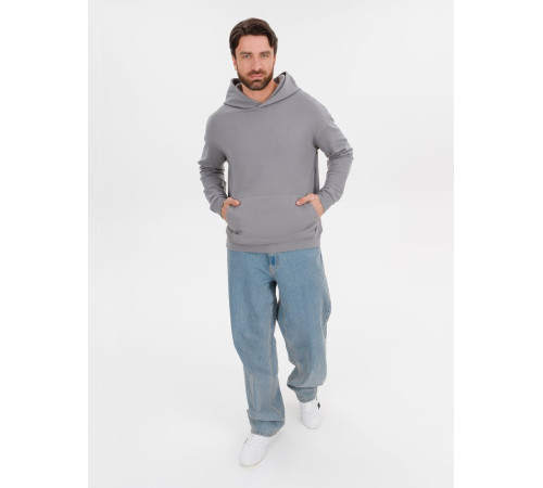 Худи оверсайз унисекс Outshine, серое