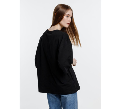 Футболка оверсайз унисекс Base Space, черная