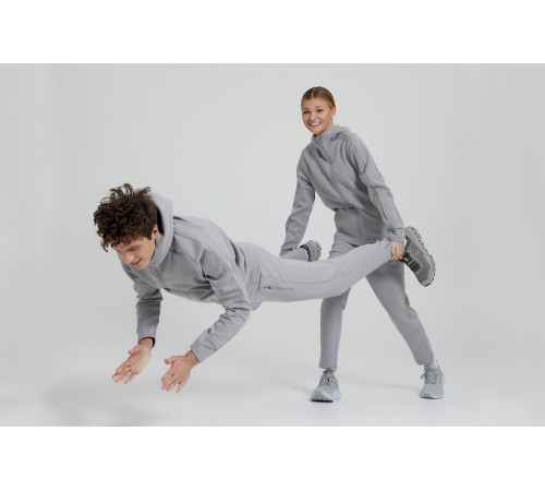 Куртка с капюшоном унисекс Begi, серая