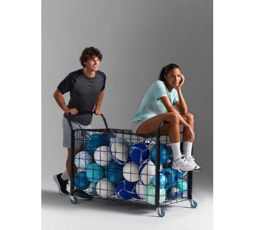 Футболка спортивная унисекс Vortex, черная