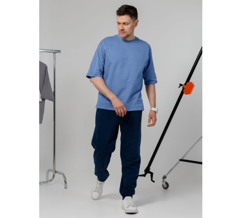 Футболка оверсайз унисекс Kosmos 2.0, синяя