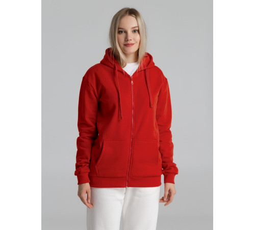 Толстовка на молнии с капюшоном Siverga Heavy 2.0, красная